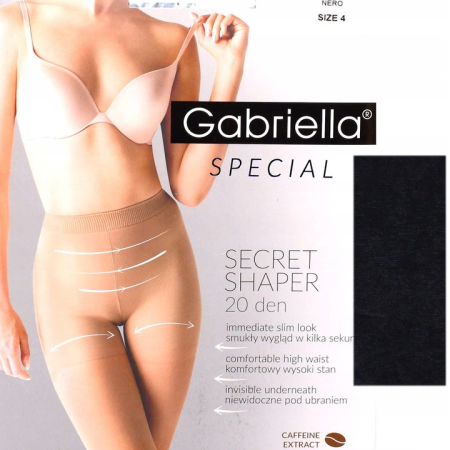 Rajstopy Gabriella Secret Shaper 20 den czarne