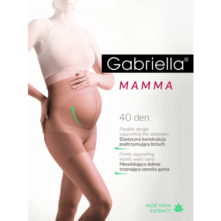 Rajstopy ciążowe Gabriella Mamma den 40 czarne